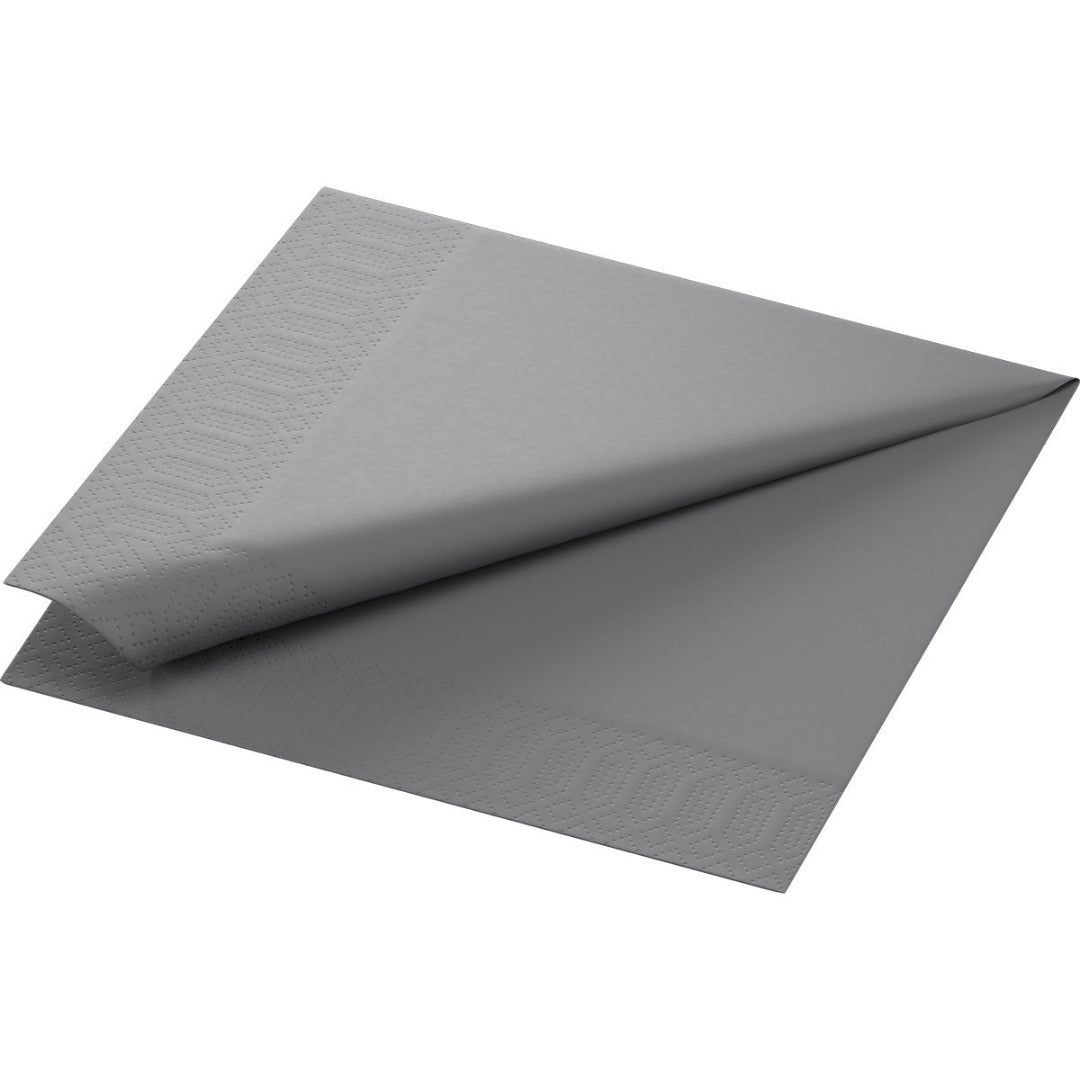 Duni 3-lags serv.40 cm 125stk|Kart/8 Grátt