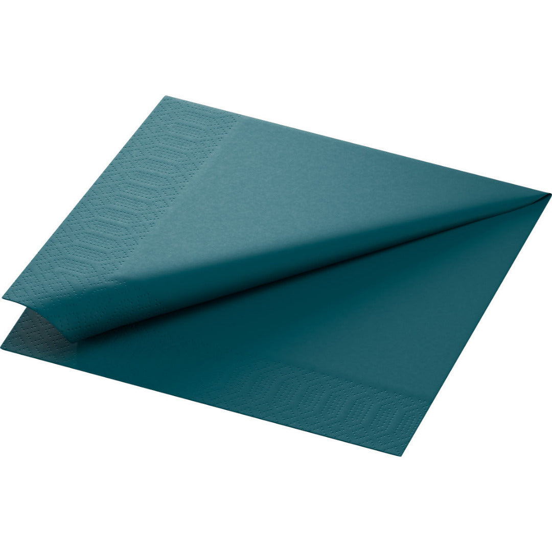 Duni 3-lags serv.24cm 20stk|Kart/12 Ocean Teal