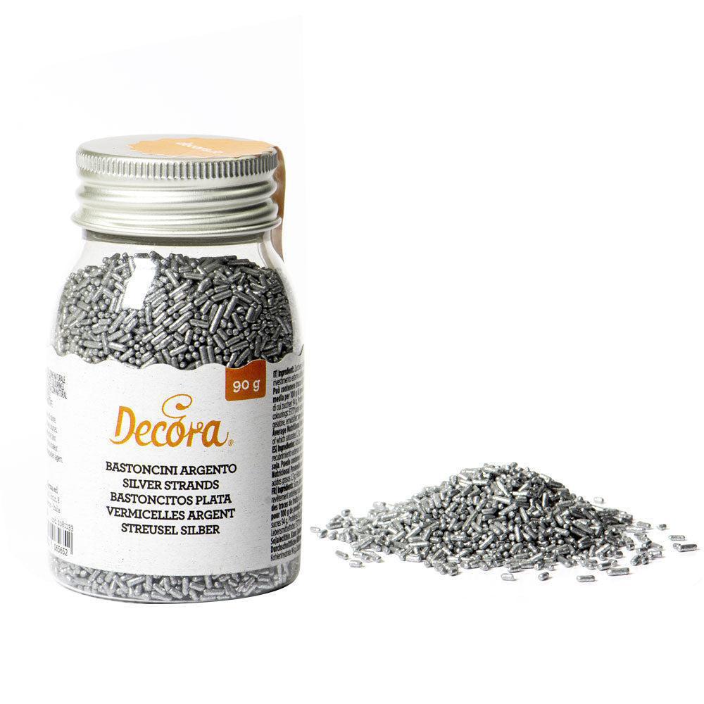 Decora skreytsukur silvur pinnar 90gr