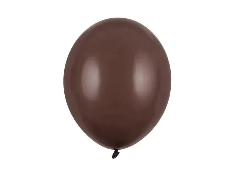 Ballónir latex 30cm 10stk Pastel Cocoa brún