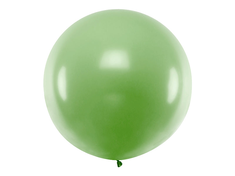 Ballónir rund 1m Pastel grøn