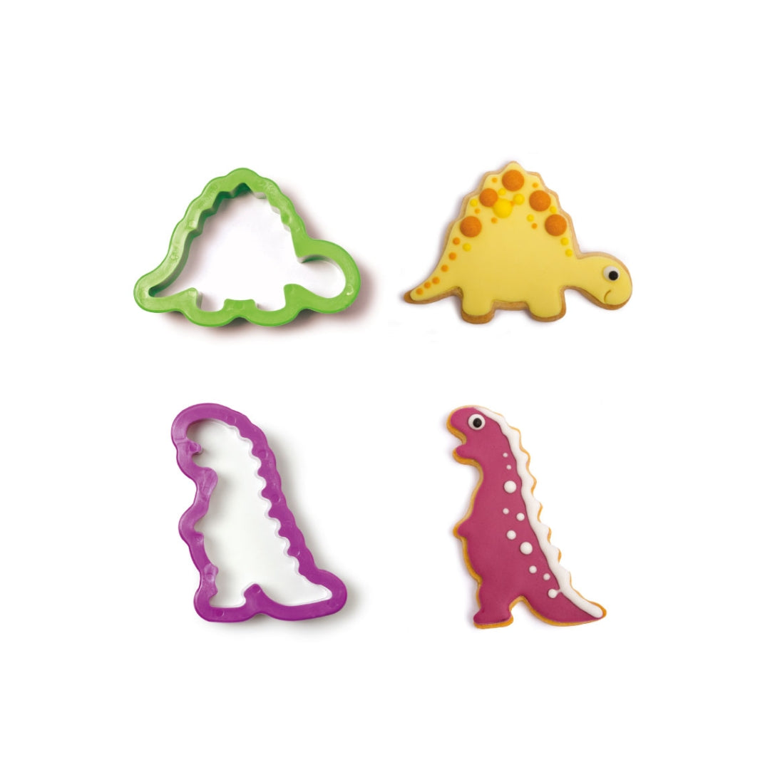 DC Køkuútstikkari sett 2stk litfagrir dinosaurar