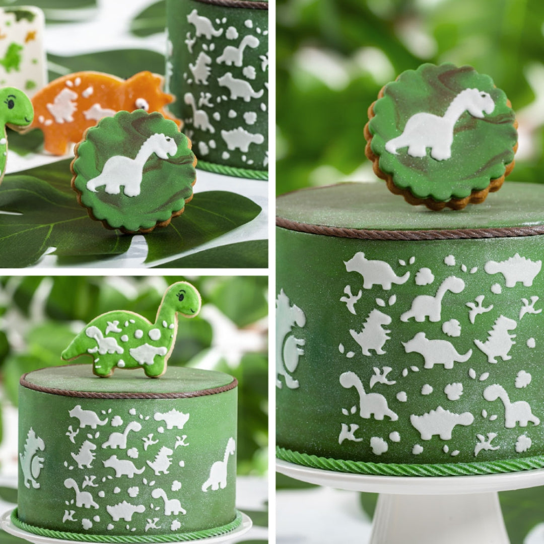 Decora Køkuútstikkari sett 2stk Dinosaurar