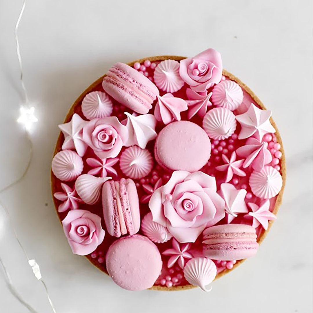 Decora Macaron turrmix t/2x35stk Ø3,5cm hvítt