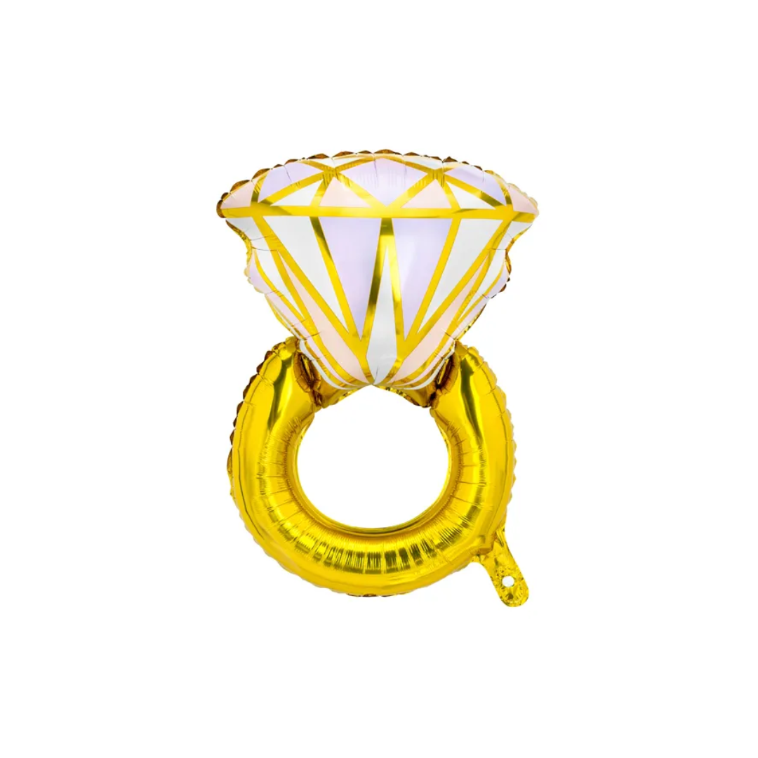 Party Deco Foliu ballón gull ringur 60x95cm