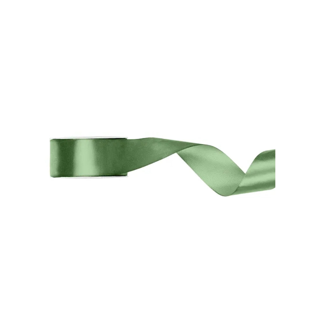 PartyDeco Silkiband lj. Grønt 25mm/25m