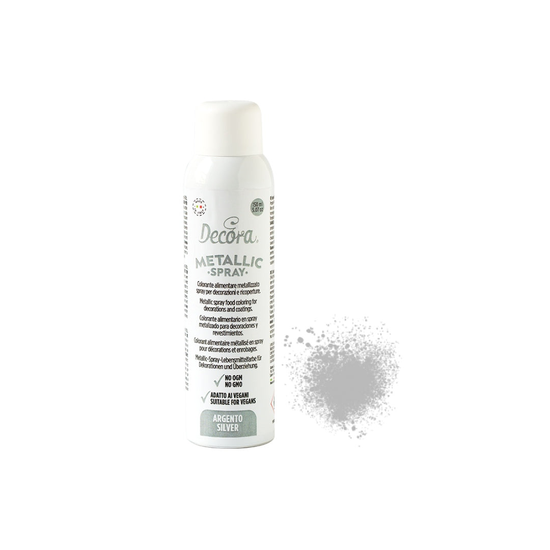 Decora Litsprey metalliskt 150ml silvur