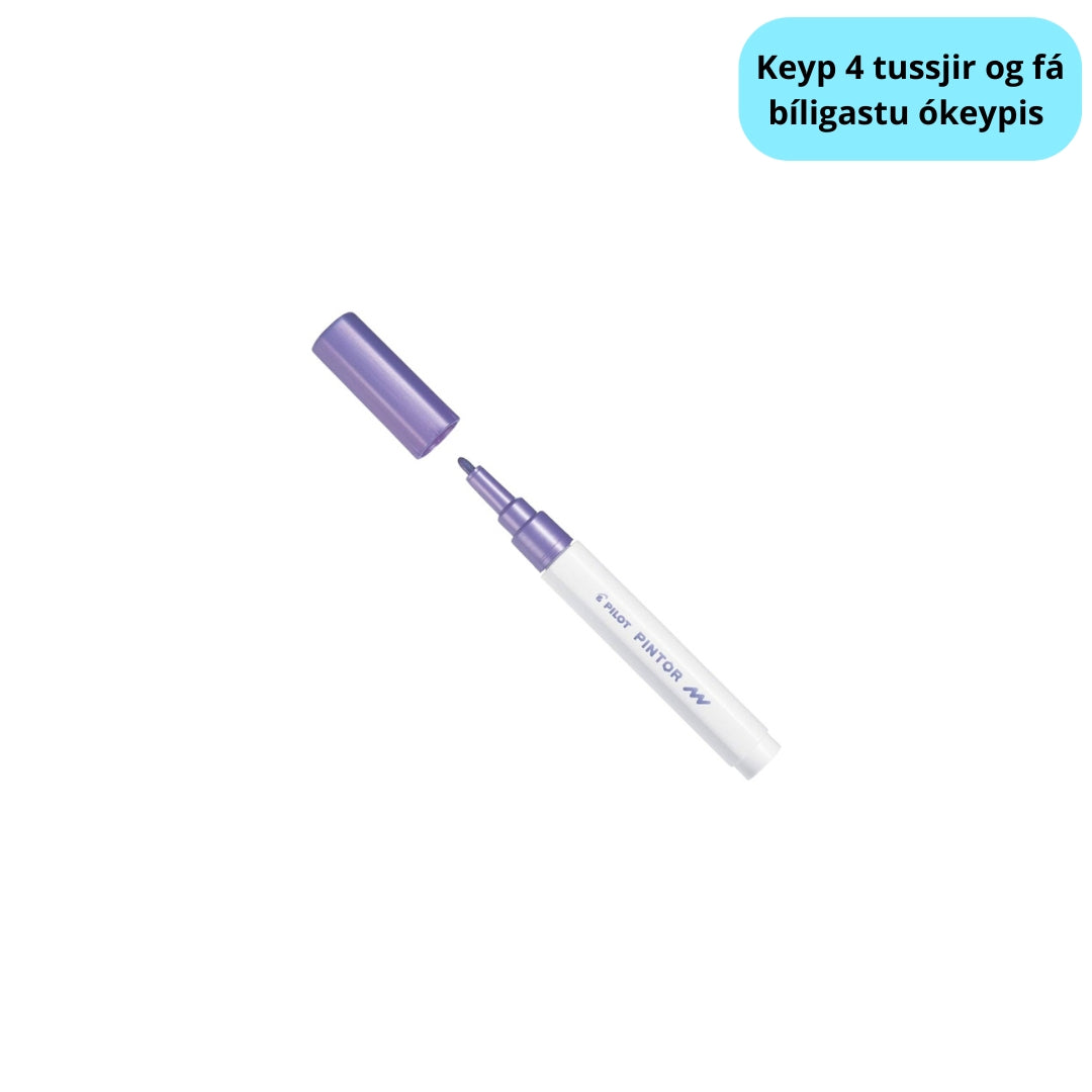 Tussj Fín 1,0mm Metalic Lilla Pilot Pintor