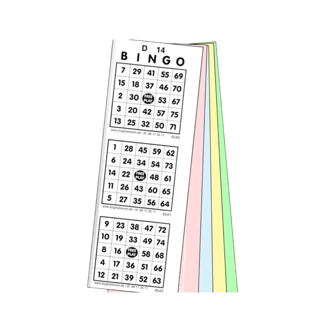 Bingo Free-Play tøl:1-75 800 ørk v/3 plátum