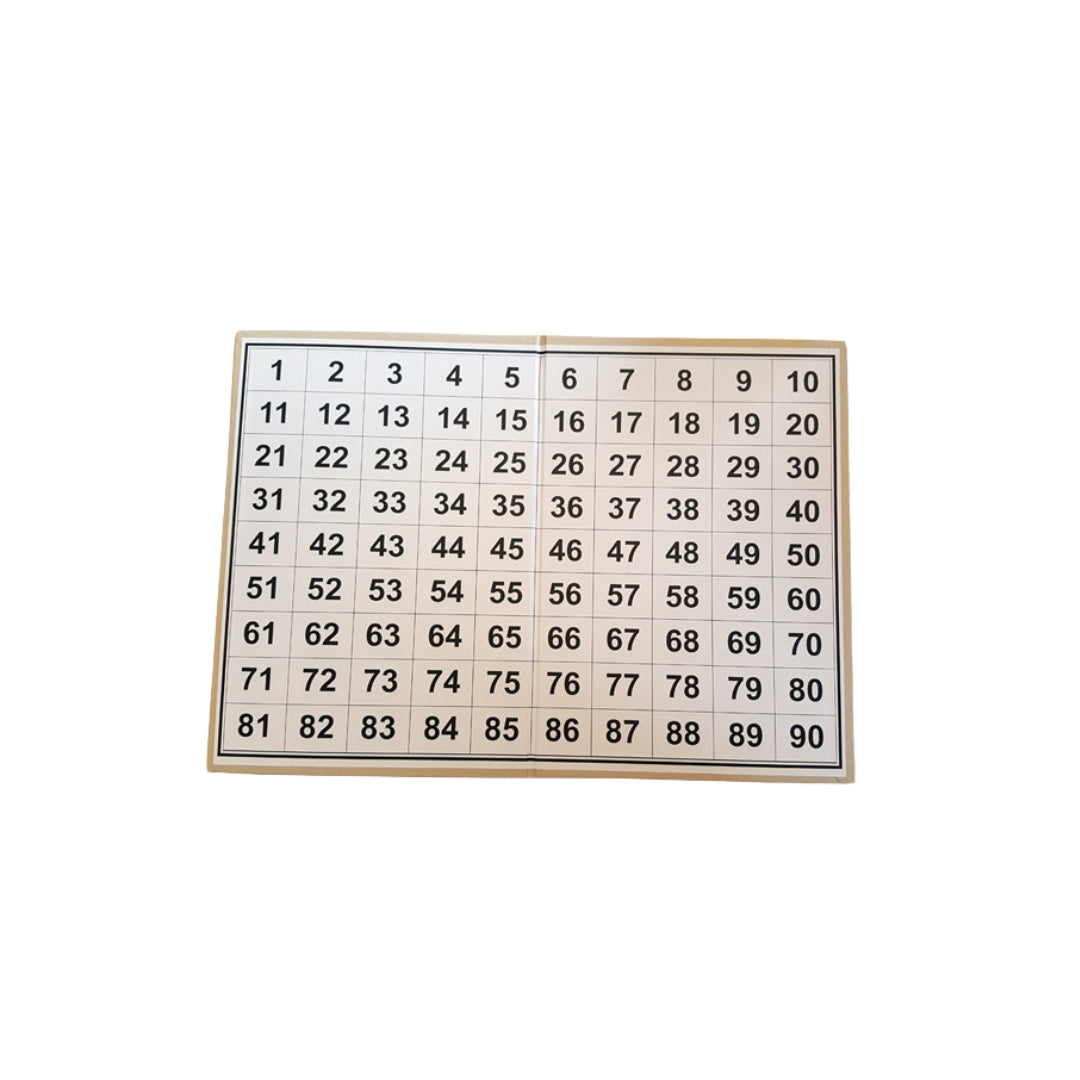 Kjekktalva til bingo 1-90 27x38cm