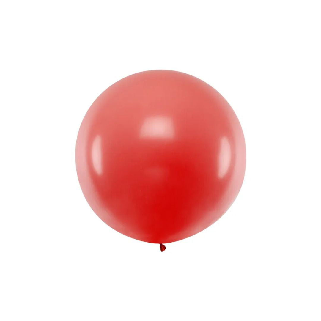 Partydeco Ballón rund 1m Pastel reyð