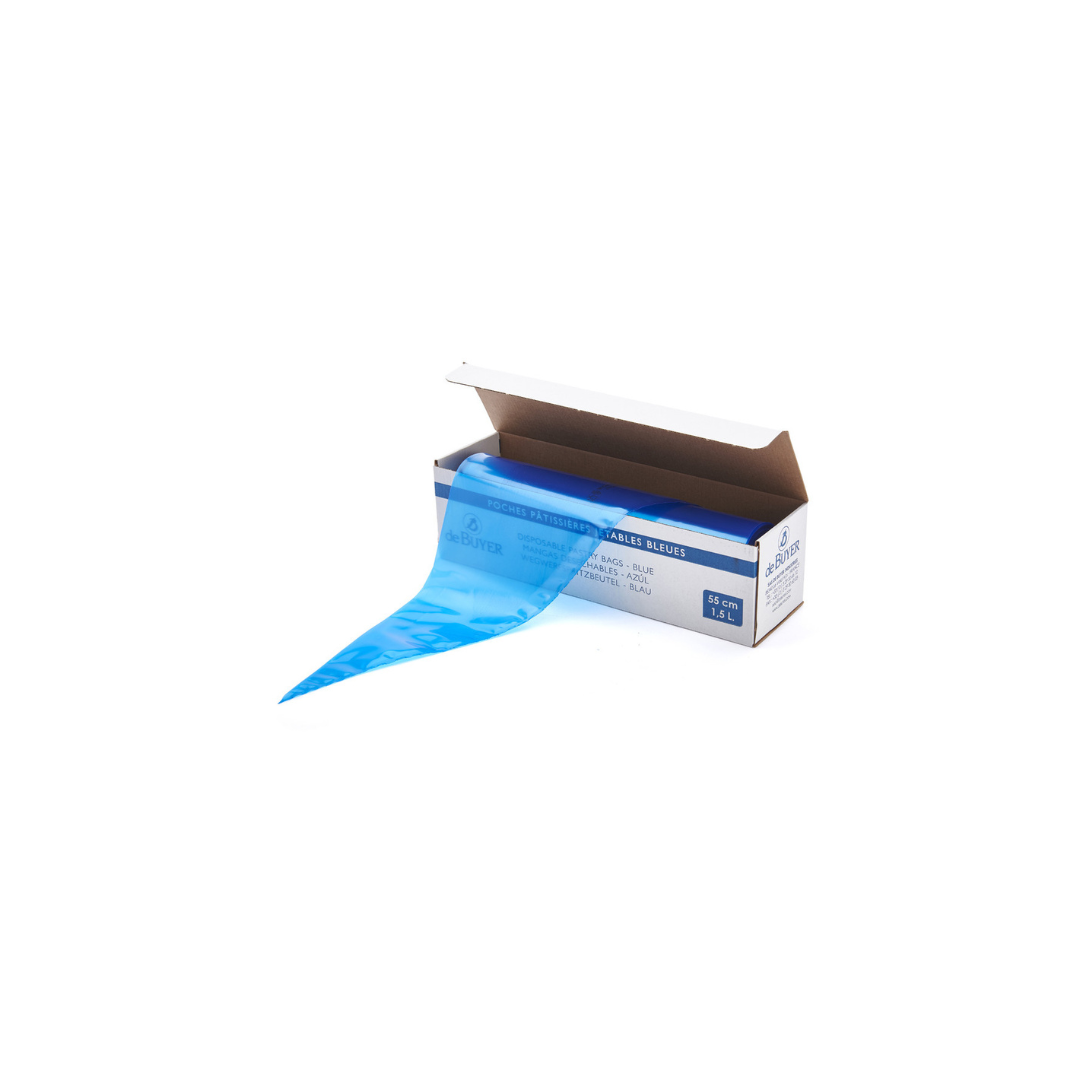 Sproytiposar 55cm 100stk blátt 90micr 70°C