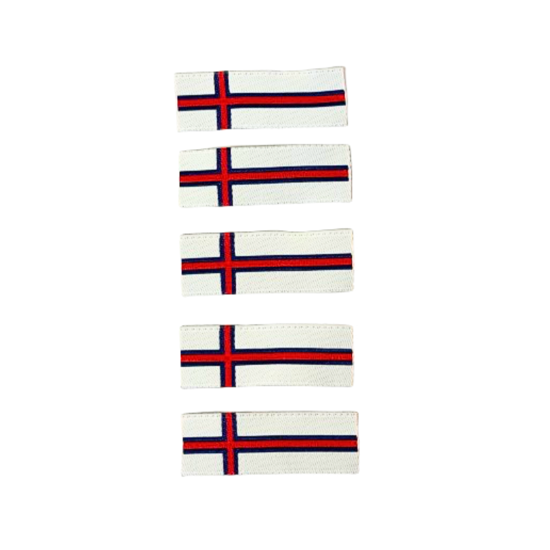 Vovið flagg &quot;Merkið&quot; 5stk  4x1,5cm