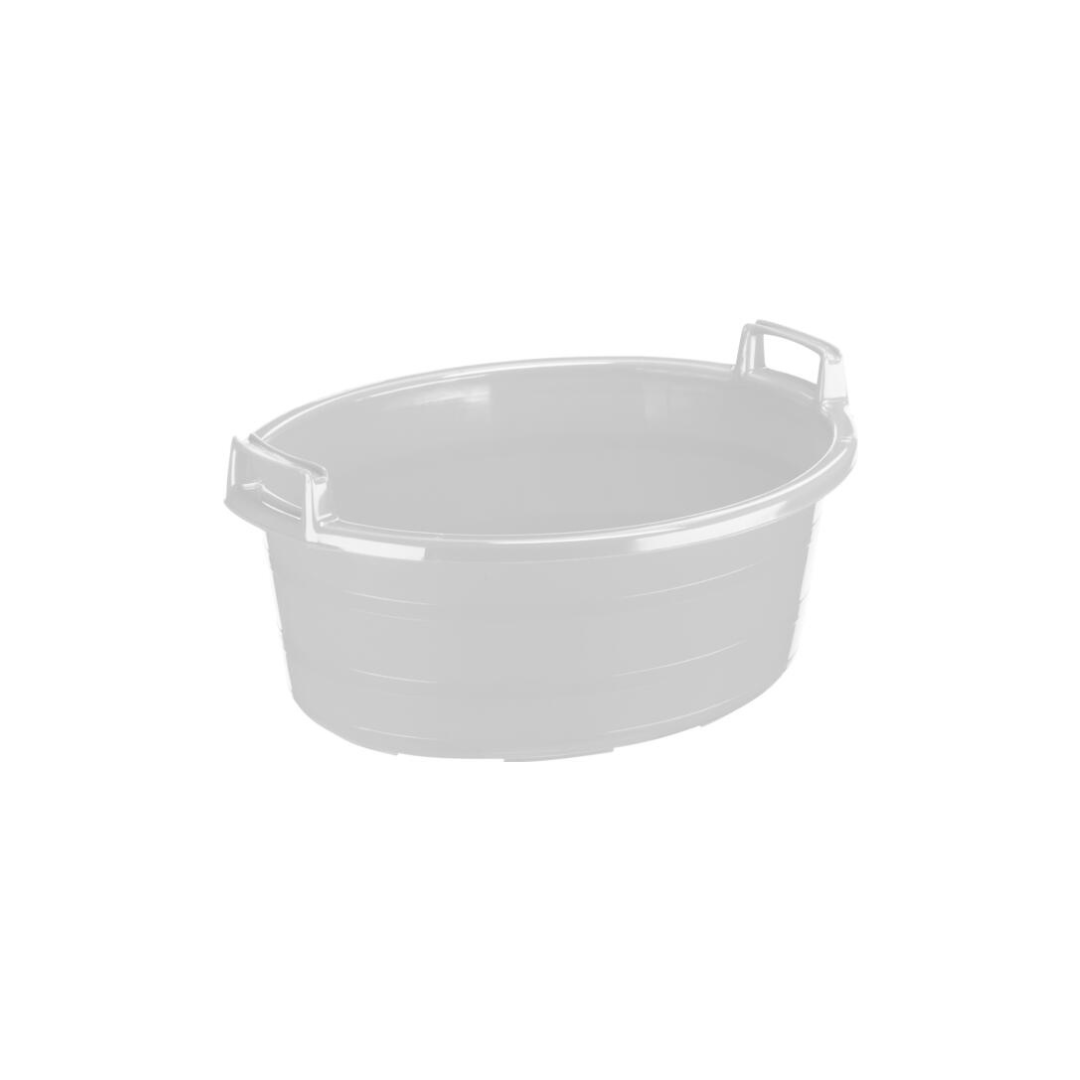 Balja 55cm/27L Hvítt oval +matvørug.