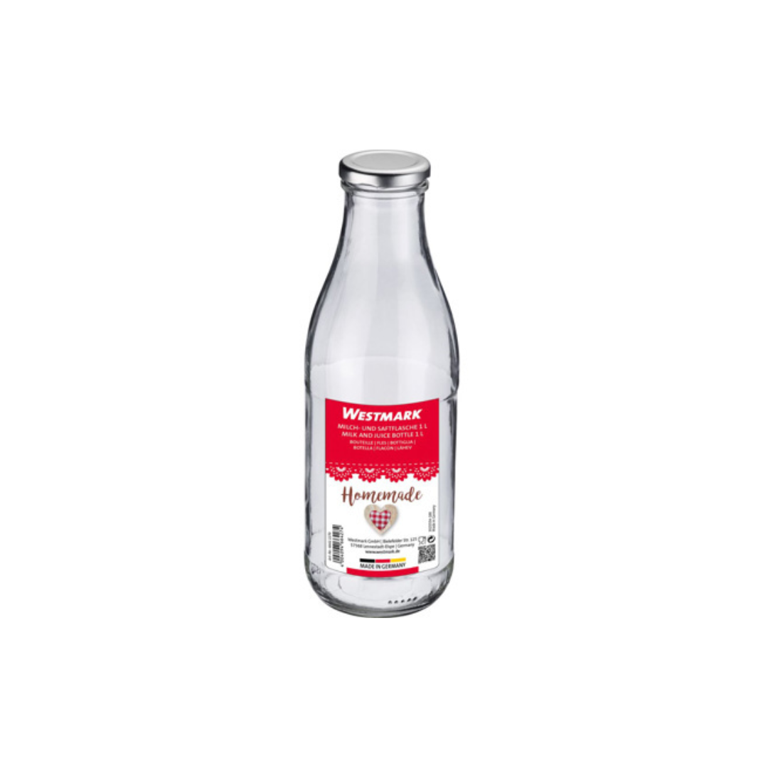 Westmark Fløska 100cl glas v/proppi Ø8,5 H26