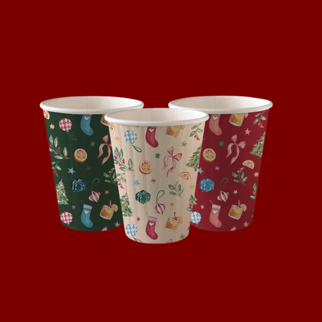 Pappbikar við jólamotiv