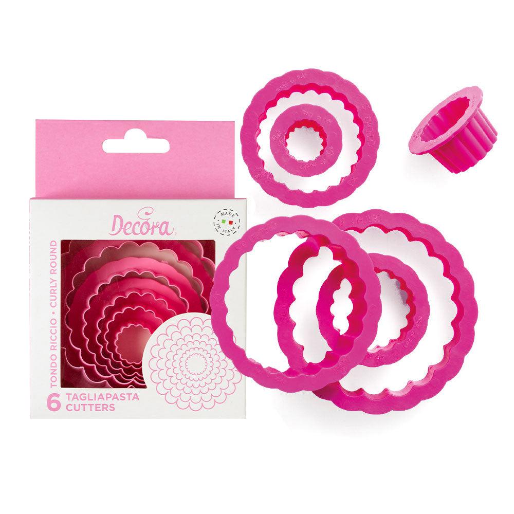 Decora Útskerarar Blóma 6stk Ø1,5-8cm H2,2cm