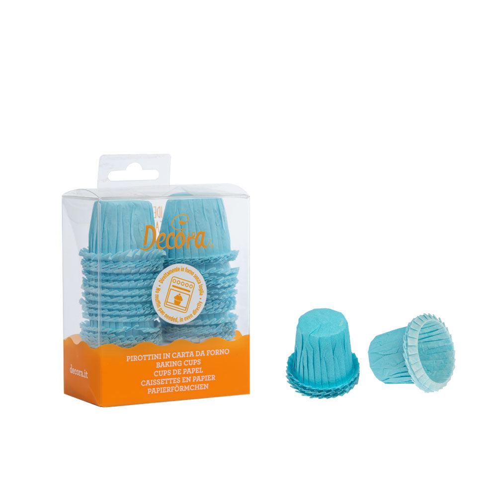 Decora Muffinsform.Bonbon 35stk 30x35mm Lj. blátt