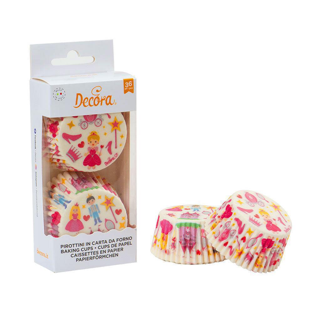 Decora muffinsformar prinsessa 36stk 50x32mm