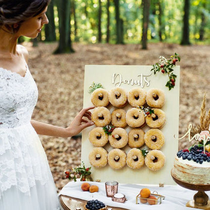 Party Deko Donutbretti træ 45x55cm