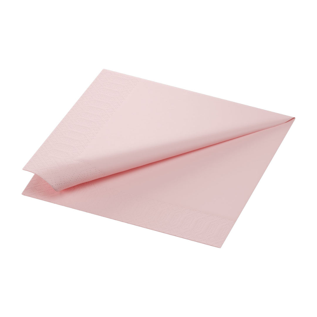 Duni. Serv. 3-lag 33cm 250stk|Kart/4 Mellow Rose