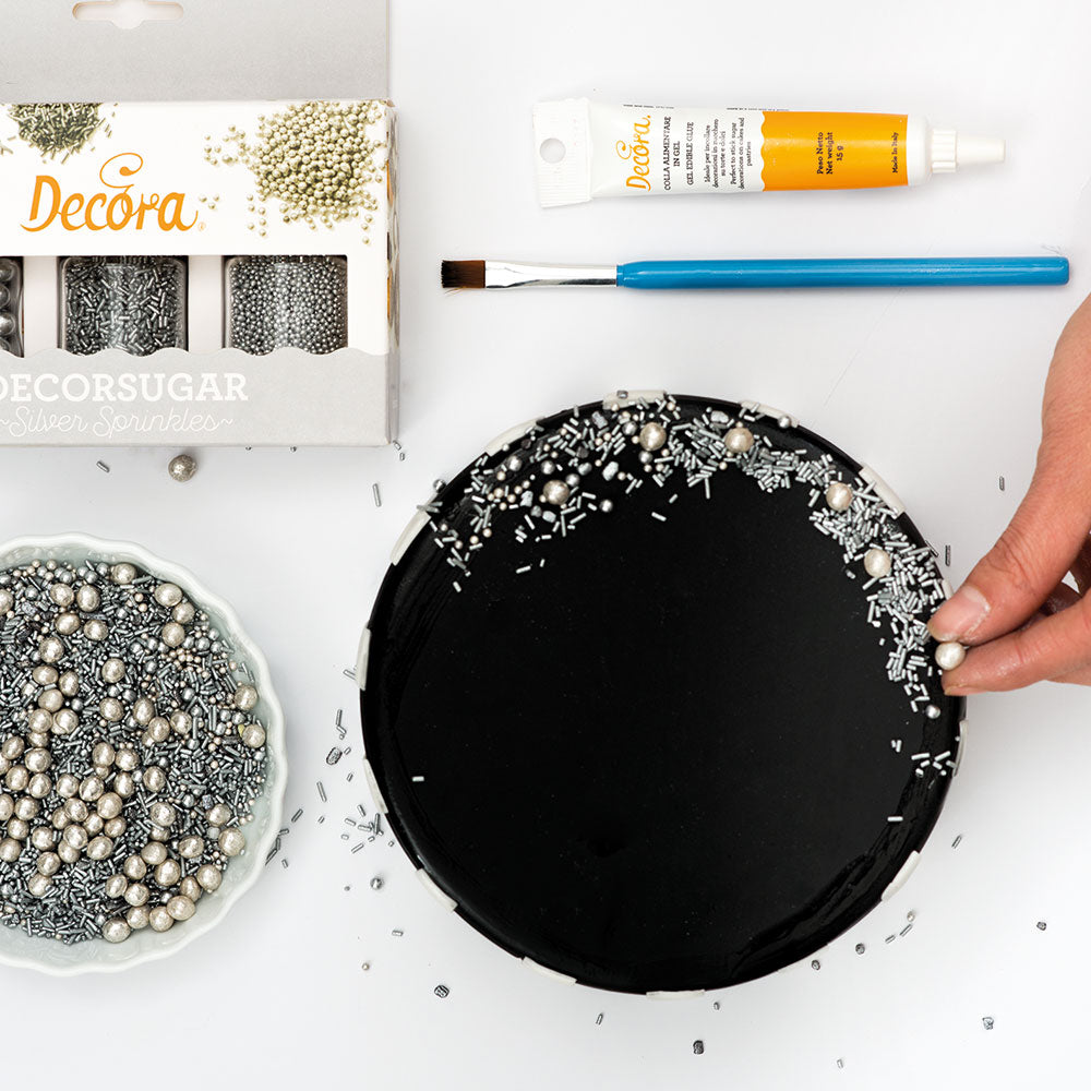 Decora skreytsukur 85gr silvur sett