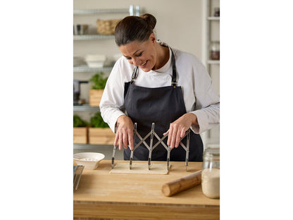 Deiggjsporur v/ 5 hjólum stál Blomsterberg