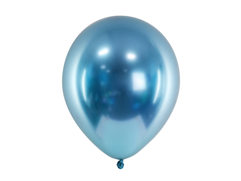 Ballónir Glossy 30 cm 50stk blátt