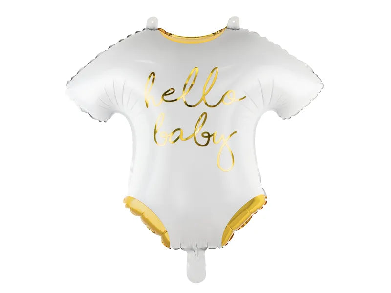 Ballónir foliu Baby romper - 51x45cm Hvítt