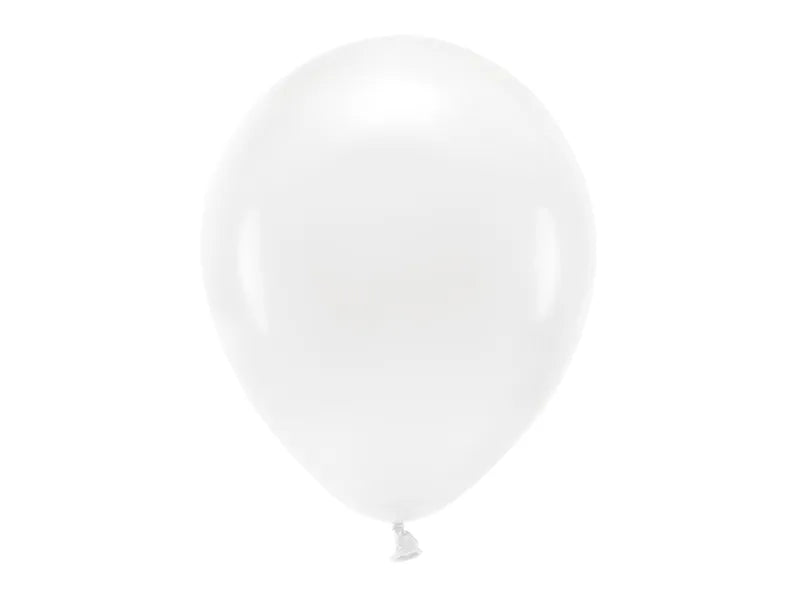 Ballónir ECO latex 30cm 10stk0stkstk pastel hvítt