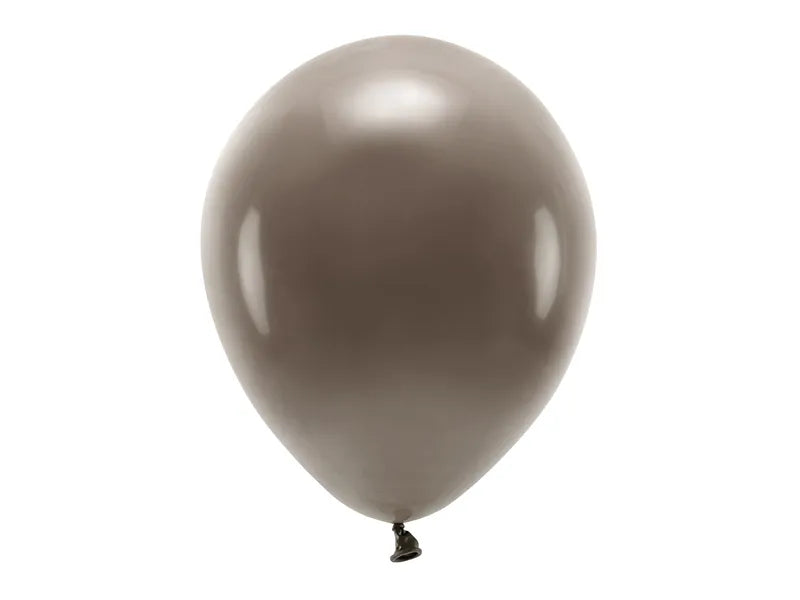 Ballónir ECO latex 30cm 10stk pastell Brúnt