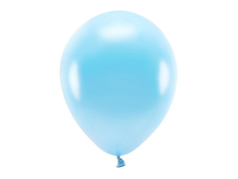 Ballónir ECO latex 30cm metal Lj. blátt 10stk