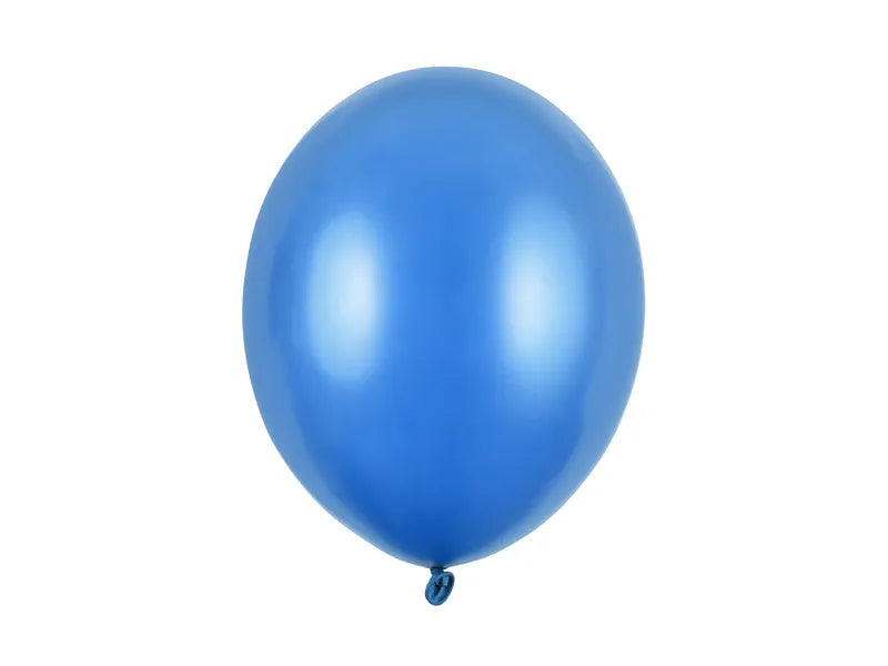 Ballónir latex  30cm Metallic corn. Blát 100stk