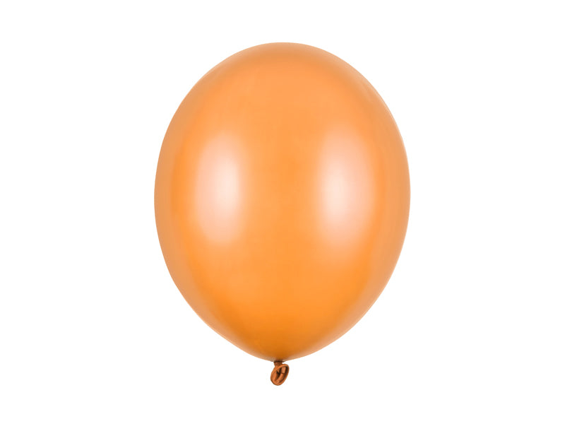 Ballónir latex  30cm Metallic Mand/orange 10stk