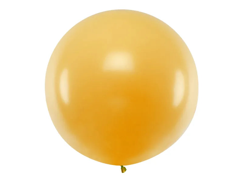 Ballónir rund  1m Metaliskt gull