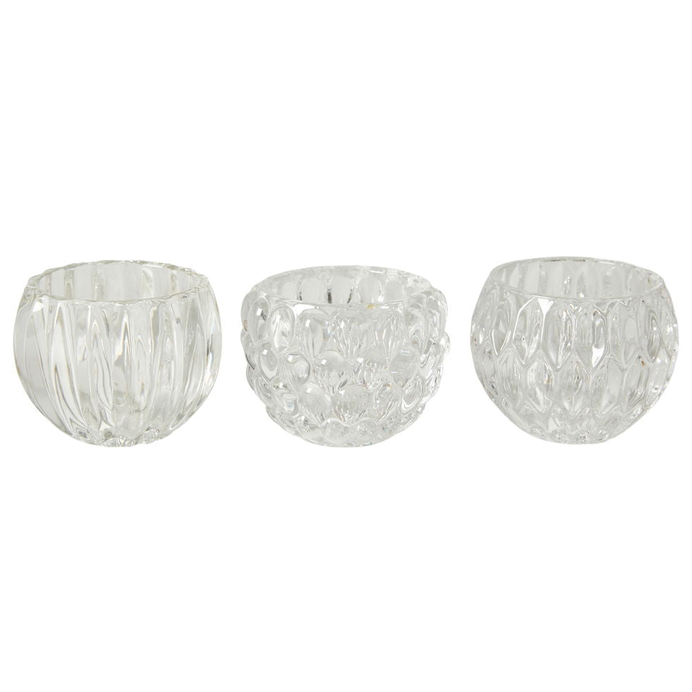 Staki t/bikarljós Ø8 6cm glas 3 ymsir