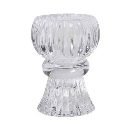 Staki t/bikarljós+krónuljós Ø8 8cm glas