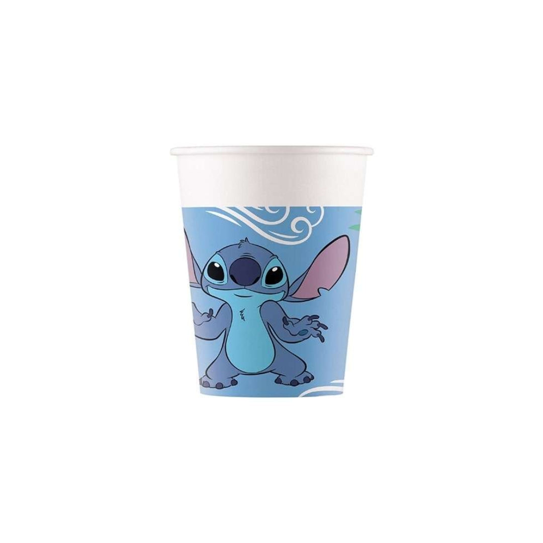 Pappbikar 20cl 8stk Disney Stitch papkrus