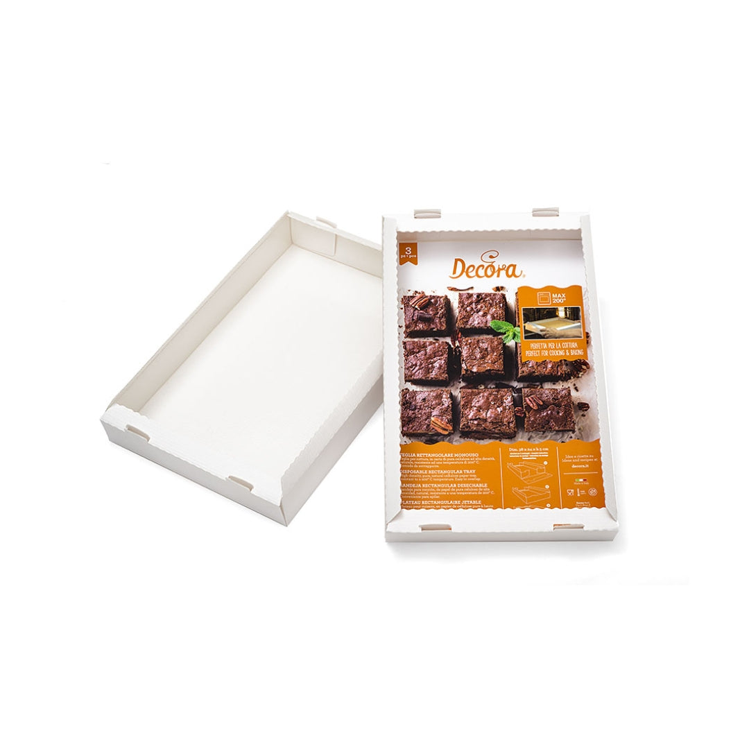 Decora Bakiformur 3stk 38x24 H5cm 200°C