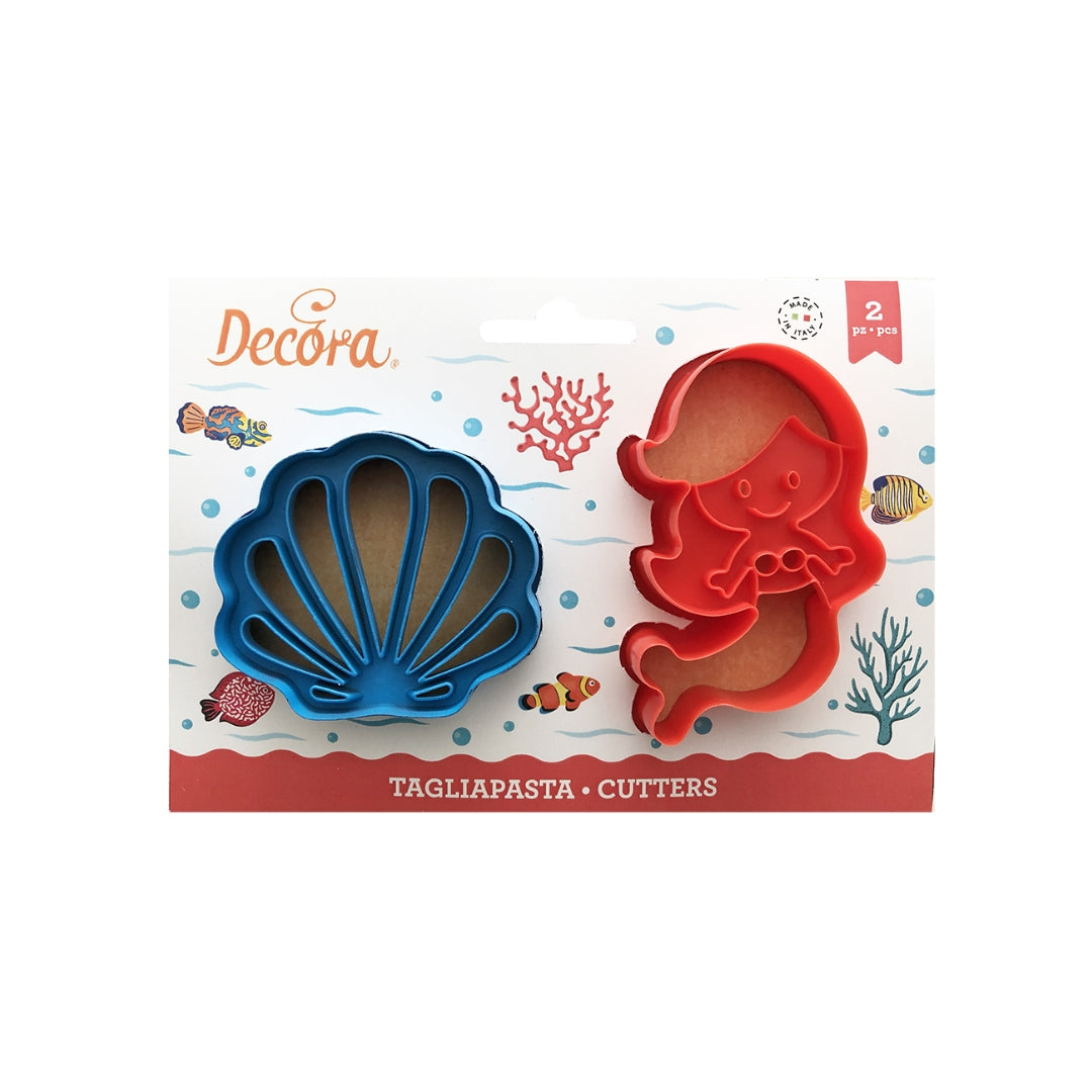 Decora Køkuútstikkari sett 2stk Havfrúgv og fliðja