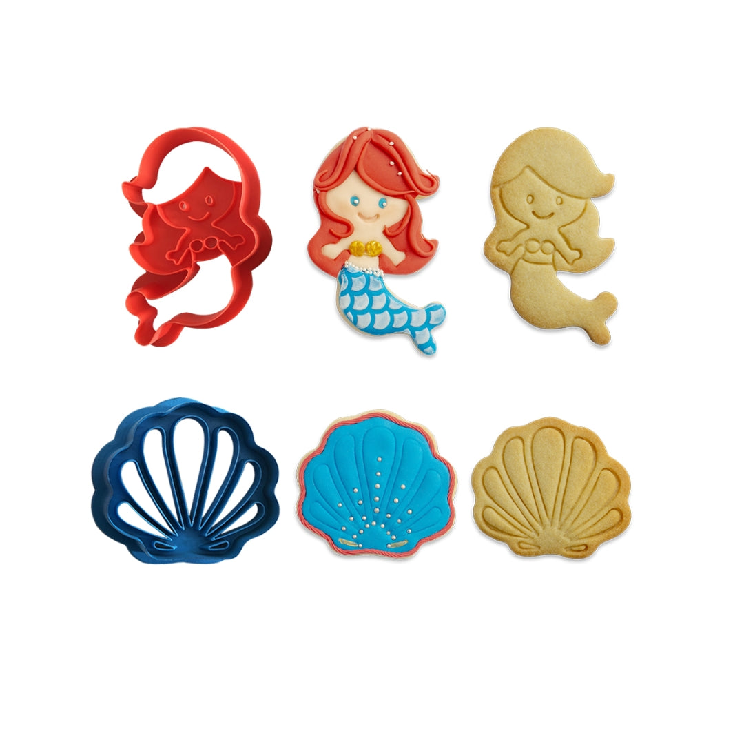 Decora Køkuútstikkari sett 2stk Havfrúgv og fliðja