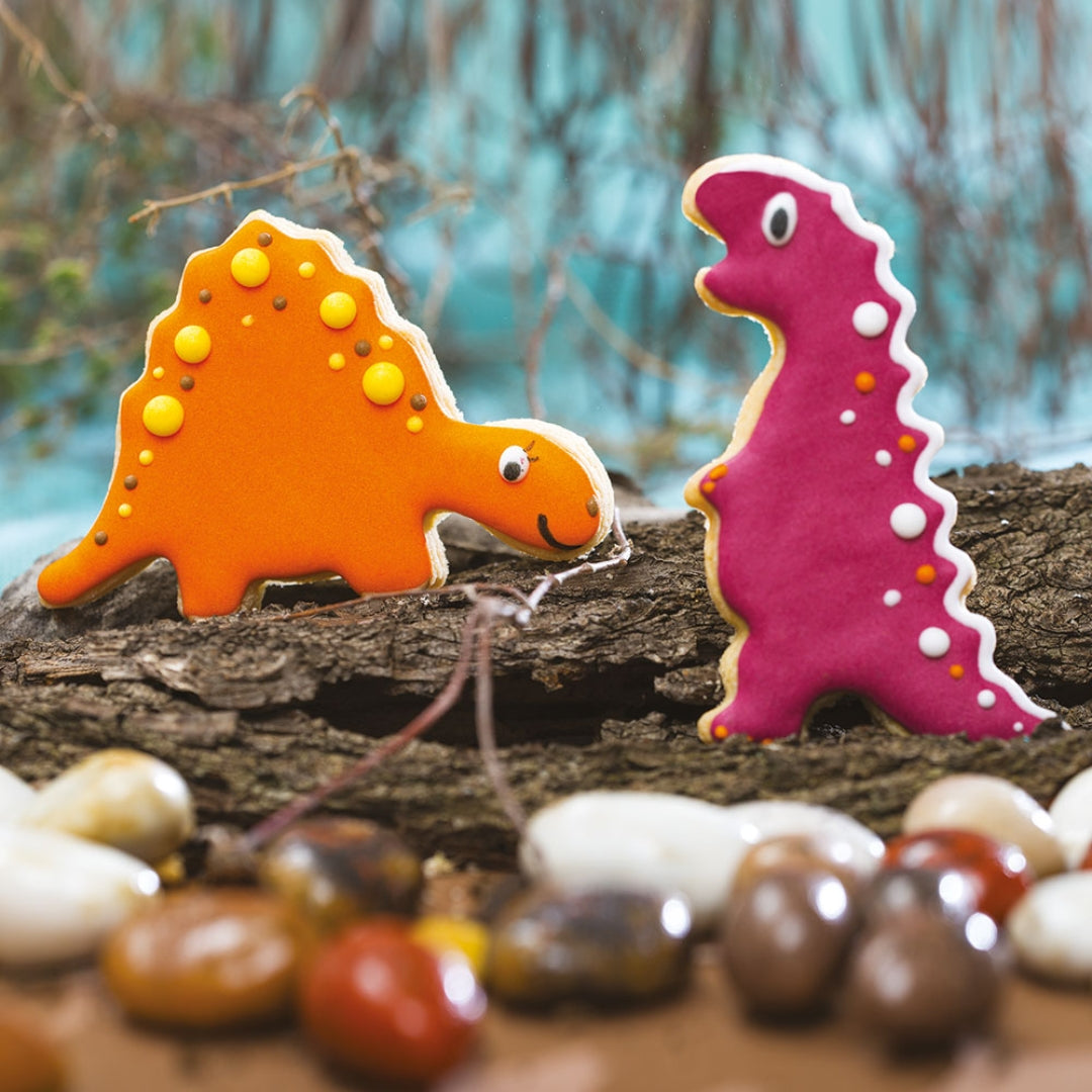 DC Køkuútstikkari sett 2stk litfagrir dinosaurar