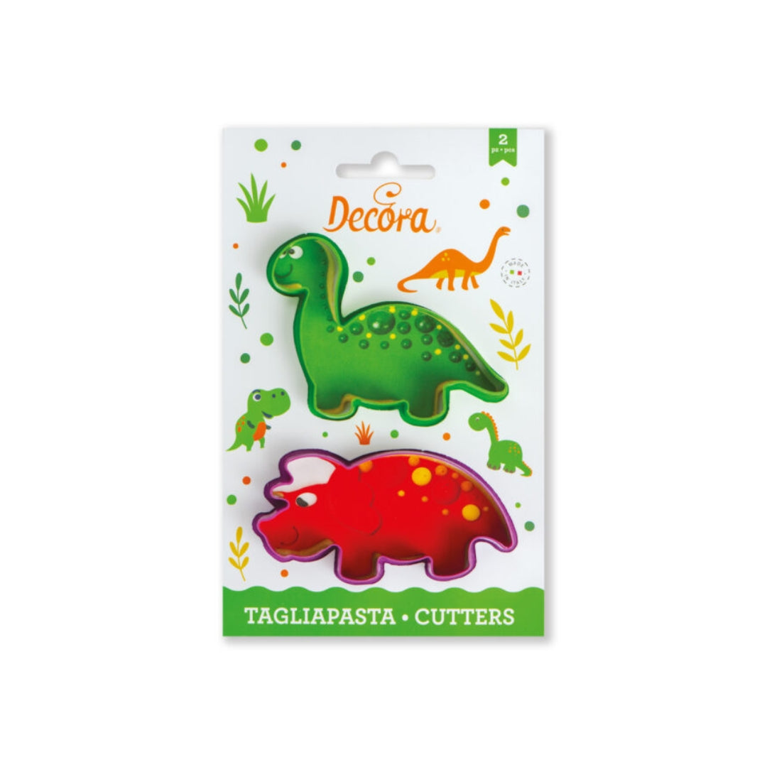 Decora Køkuútstikkari sett 2stk Dinosaurar
