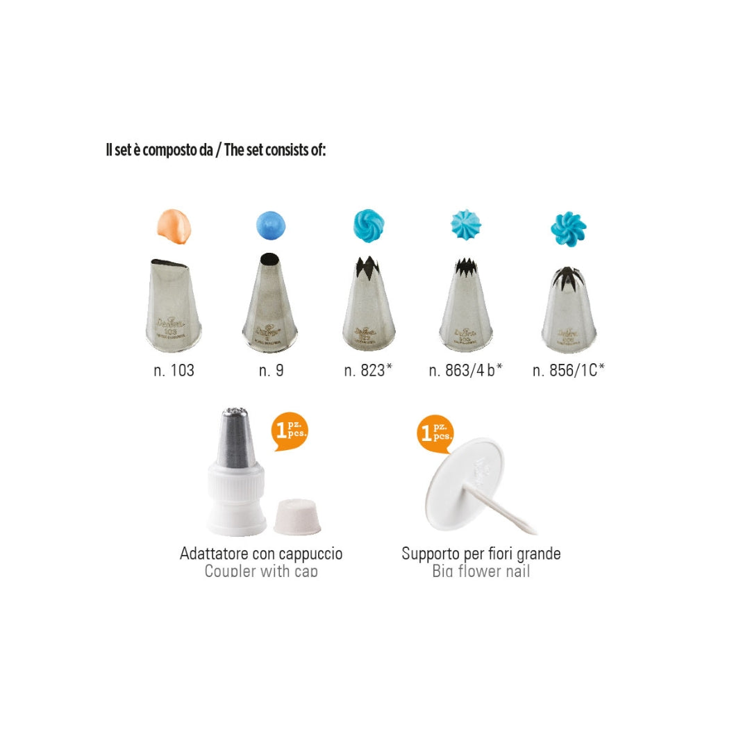 Decora Túllu-byrjunarsett v/7stk orange