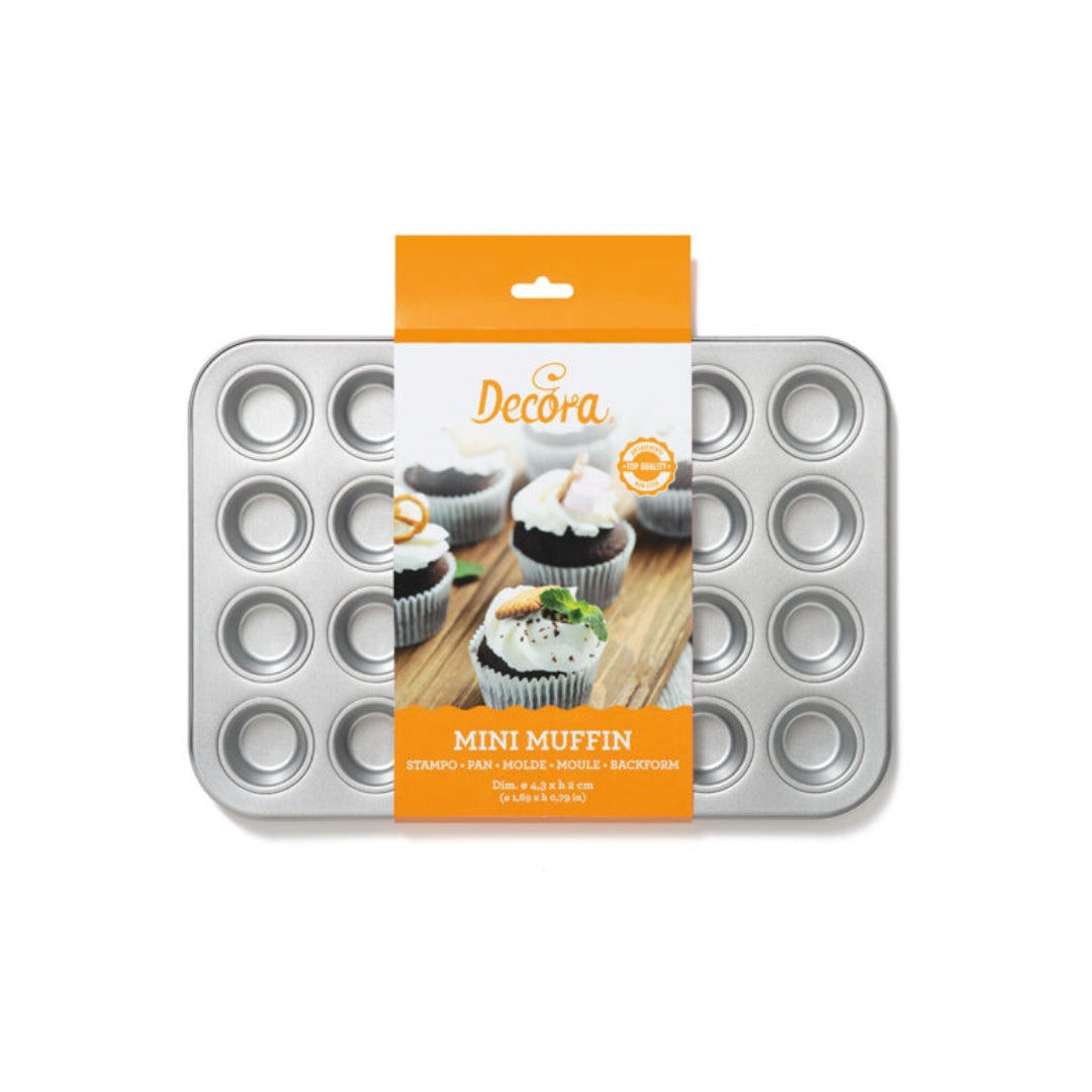 DC Minimuffinsformur 24stk 38,5x26x2cm (Ø4,3 H3)