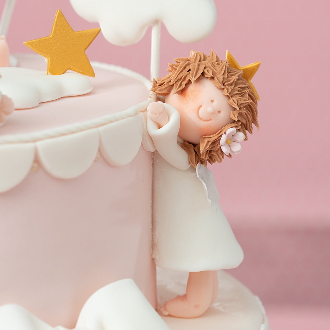 Decora Køkupynt blómur 30stk ø1cm hvítt/ gult