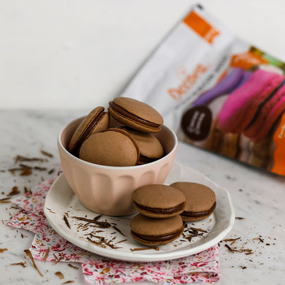 Decora Macaron turrmix t/2x35stk Ø3,5cm hvítt