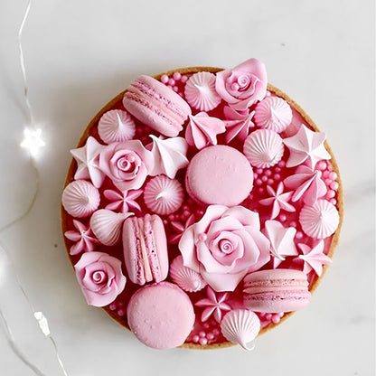 Decora Macaron turrmix t/2x35stk Ø3,5cm hvítt