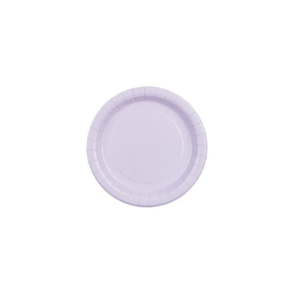 Tallerkar papír lavendel lilla 18cm 6stk