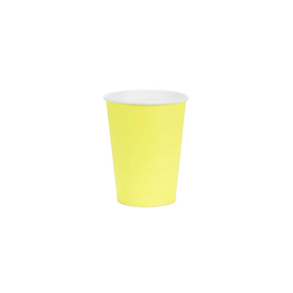Pappbikar Gult 250ml 6stk